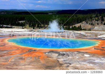 grand prismatic spring, north america, world heritage 1269860