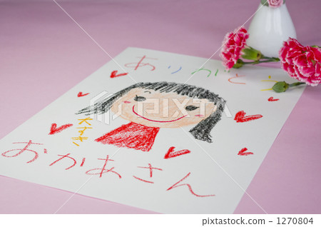 蠟筆 康乃馨 畫家 1270804