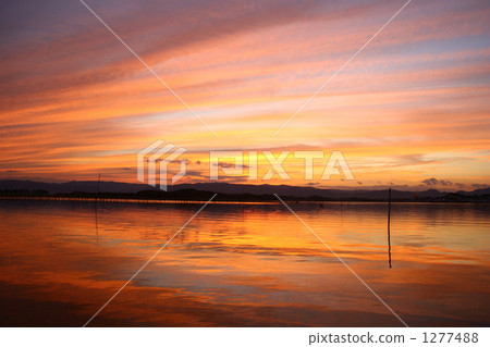 水邊 海濱 夕陽 1277488