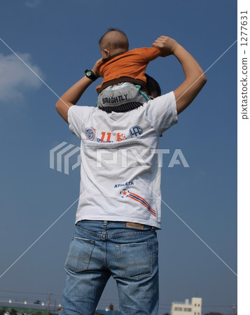 daddy, back view, piggyback 1277631