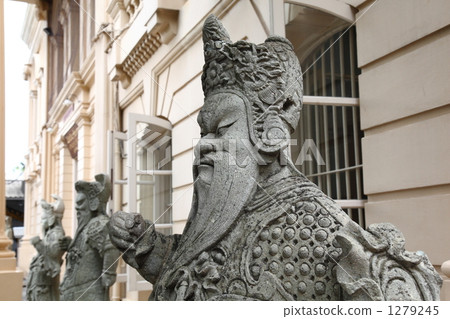 A warrior statue in Bangkok Royal Palace (Grand Palace) in Thailand 1279245