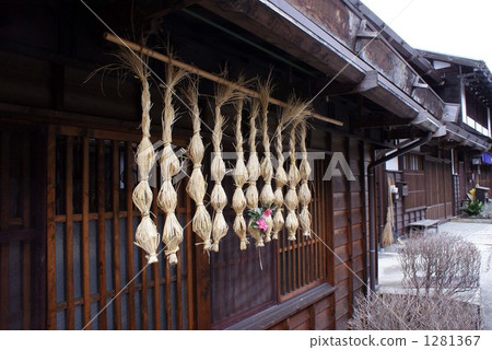 稻草 民居 木曾市 1281367