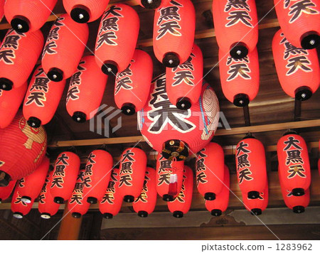 paper lantern, red, kyoto 1283962
