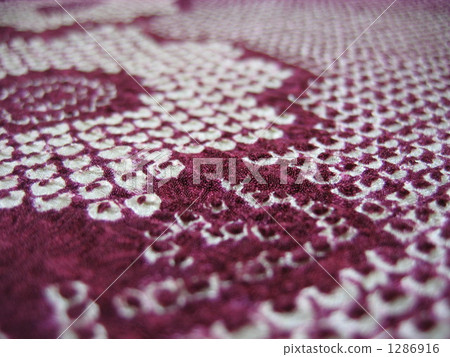 紮染的布，凹凸不平的圖案（側面） 1286916