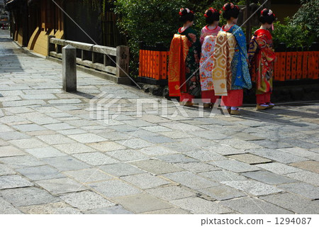 京都白川的舞妓 1294087