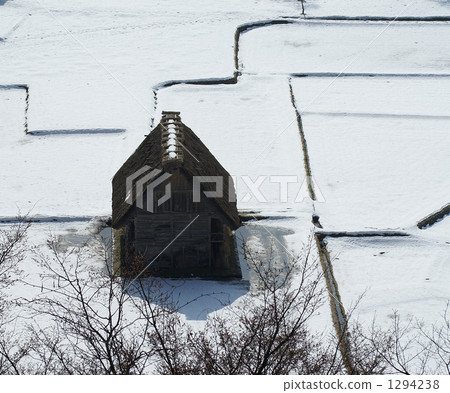 fallen snow, shirakawa-go, shirakawago 1294238