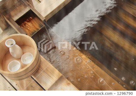 戶外浴室門和清酒 1296790