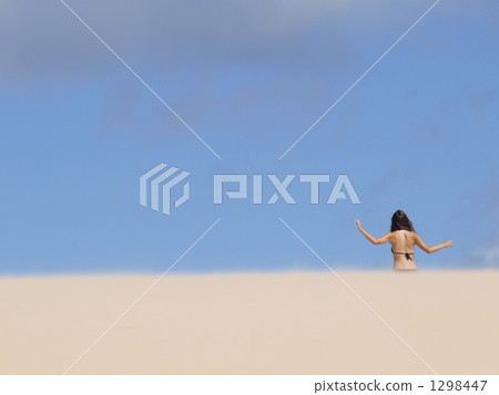 Beautiful sandy beach 1298447