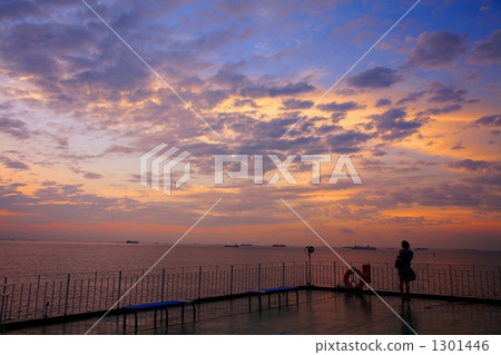 Evening landscape on board 1301446