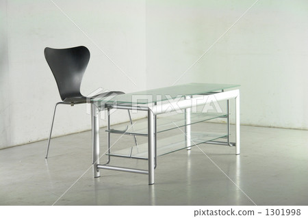 glass table, chair, chairs 1301998