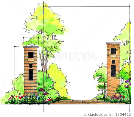 Residential garden 1304452