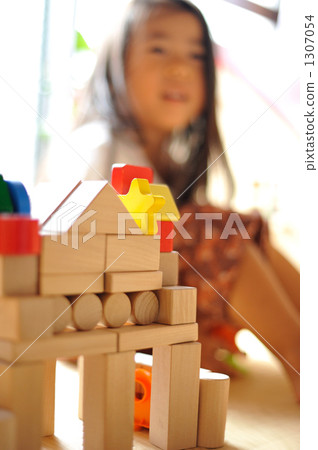 I made a building block house! 1307054
