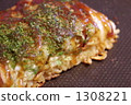 okonomiyaki, green laver, hotplate 1308221