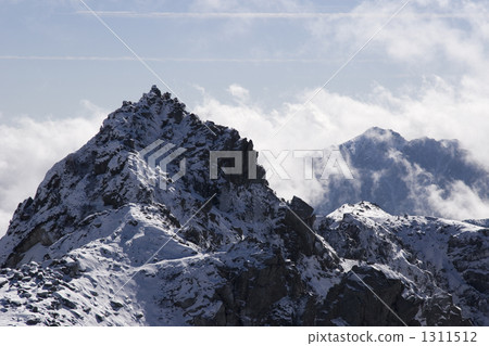 mount hoken, winter mountain, central alps 1311512