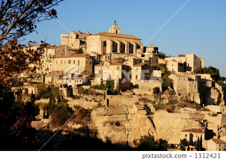 gordes, hill, village 1312421