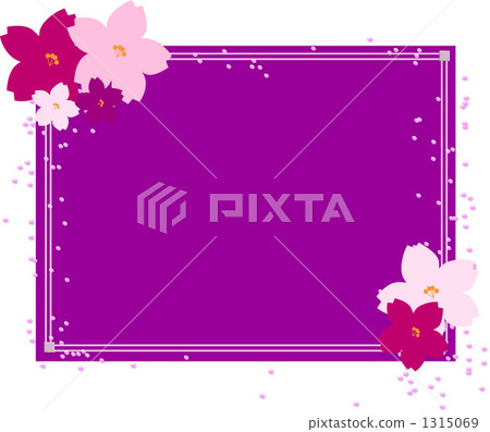 紫色背景櫻桃框架 1315069