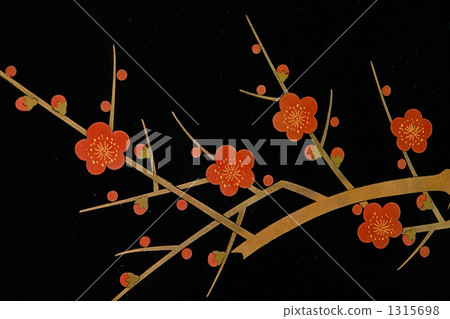 japanese pattern, ume, coating 1315698