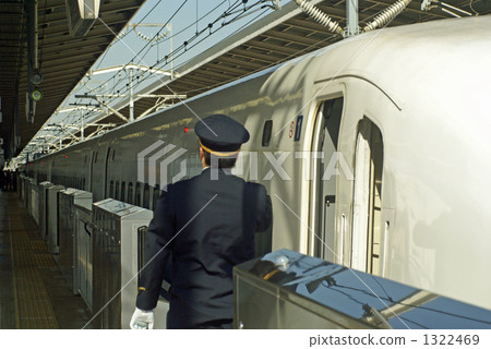 The conductor of the 700 series Shinkansen 1322469