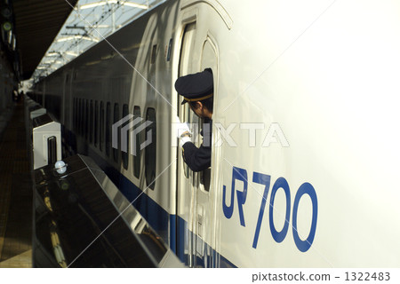 The conductor of the 700 series Shinkansen 1322483