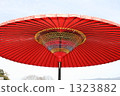 Japanese umbrella at the tea room 1323882