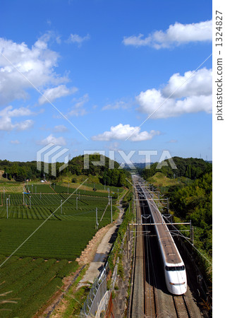 Shinkansen and tea plantations Shinkansen and tea plantations 1324827