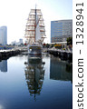 Sailing boat and water surface 1328941