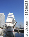 Sail boat and blue sky 1329028
