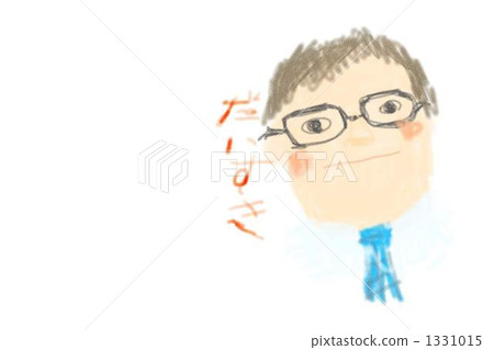 children's pictures, face drawing, father 1331015