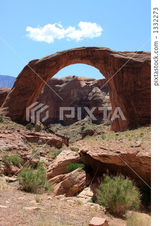 rainbow bridge, sandstone, grand circle 1332273