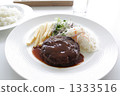 Delicious hamburger lunch set 1333516