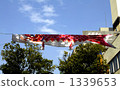 carp streamer, japanese carp-shaped windsock, blue sky 1339653