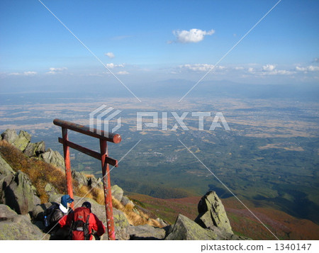從Iwakiyama山頂看到的Hakkoda山 1340147