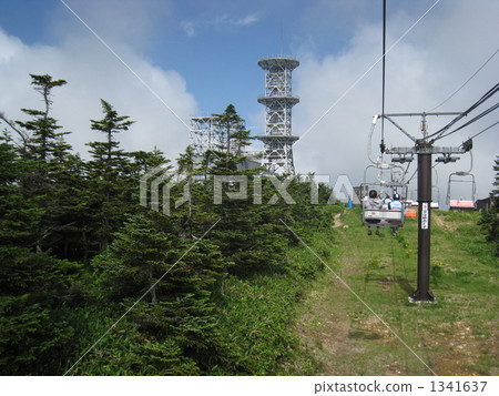 從Shibanego升降到Yokoteyama山頂 從Shibanego升降到Yokoteyama山頂 1341637