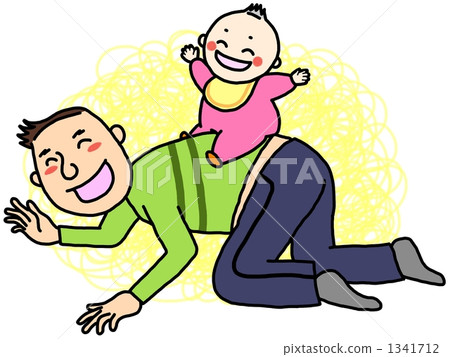Baby and horse riding 1341712