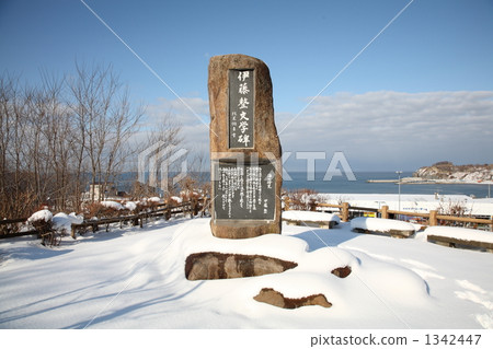 literature monument, shioya, stone monument 1342447