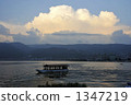 houseboat, houseboats, lake surface 1347219
