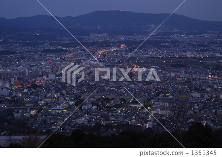 Nara city before dawn 1351345