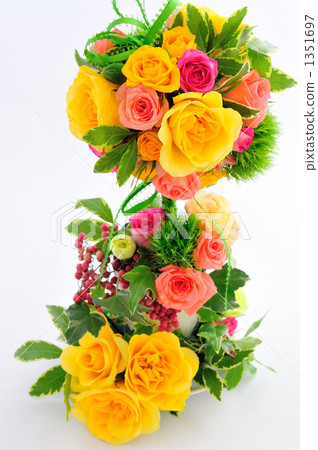 flower arrangement, ivy, tableware 1351697