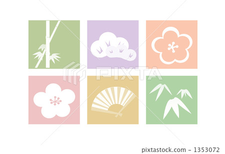 松竹梅和扇子 1353072