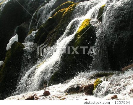 Splashes of Jiuzhaigou Falls Waterfall 1357994