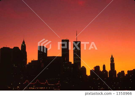 NY World Trade Center Evening landscape 1358966
