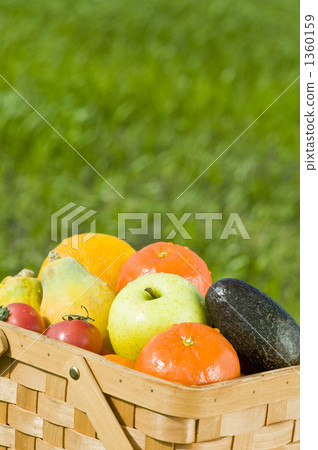 籃子 水果 蔬菜 1360159