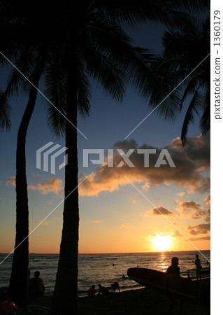 夏威夷 瓦胡島 日落 1360179