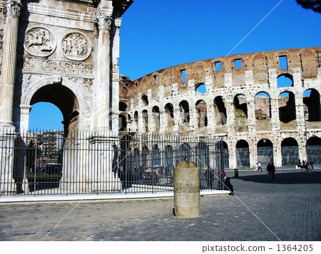 Colosseum in sunny day Italy Rome Colosseum in sunny day Italy Rome 1364205