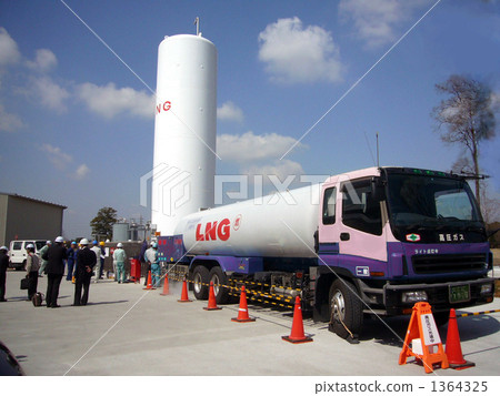 tanker truck, tank truck, gas plant 1364325