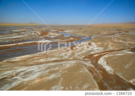Glaciers flowing in the wilderness of Tibet 1366720