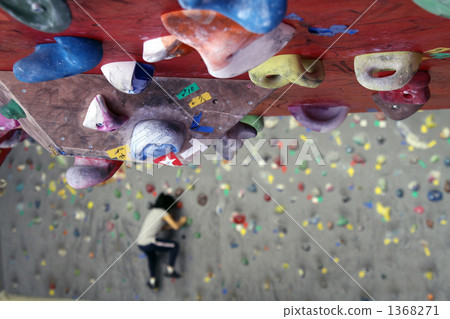攀爬 突起 牆壁 1368271