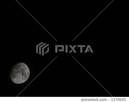 half moon, night sky, lunar 1370045