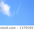 blue sky, contrails, vapor trail 1370589