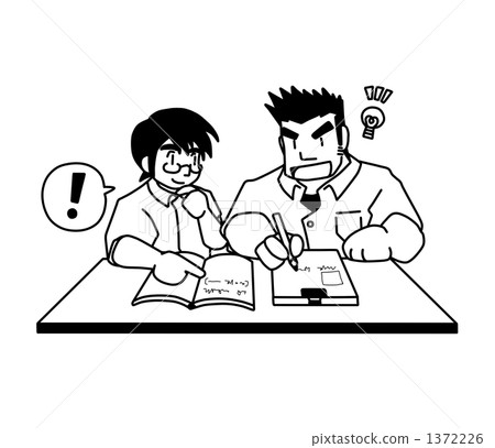 Student to check (monochrome) Student to check (monochrome) 1372226